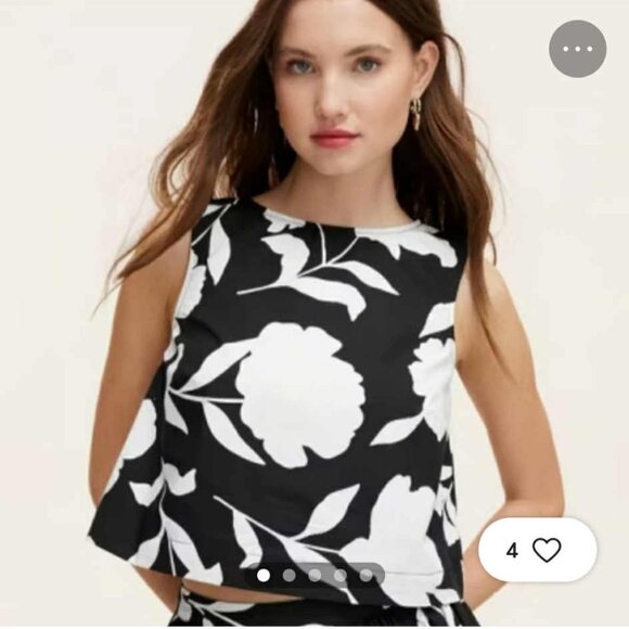 KATE SPADE - Classic Rose Shell Tank Top - SIZE XS - Picture 9 of 9